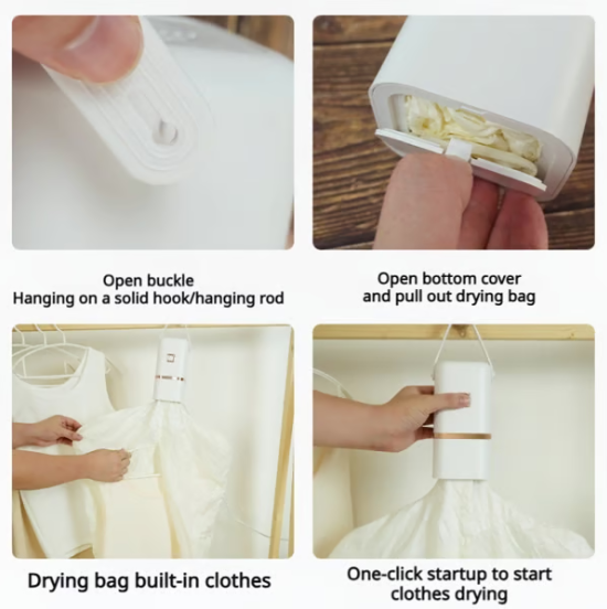 🔥Νέα Αναβάθμιση 2025 - Φορητός Χρονοδιακόπτης Μίνι Στεγνωτηρίου